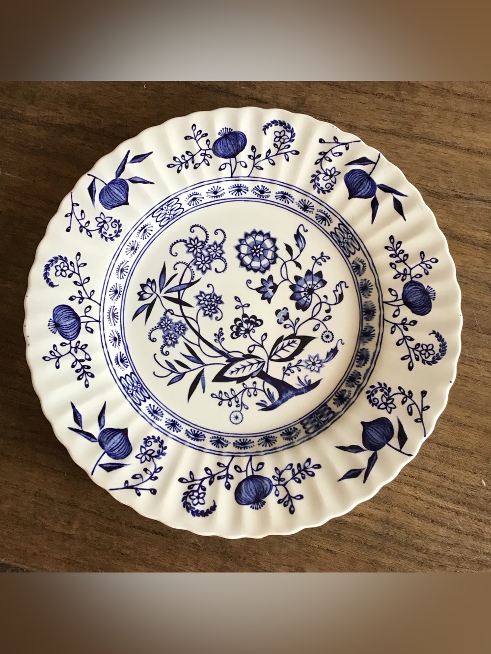 Vintage Nordic Blue Ironstone 10” Dinner Plate England
